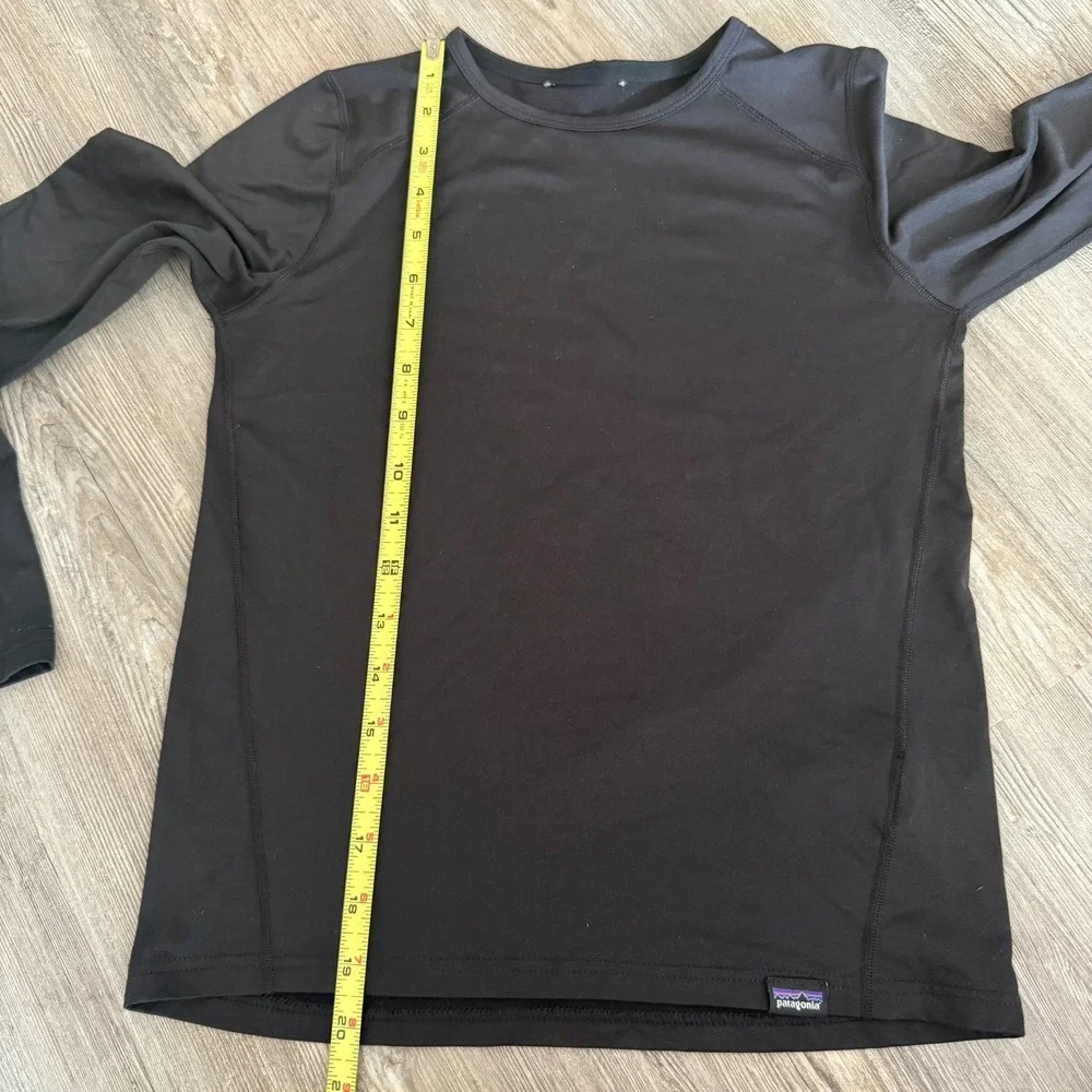 Patagonia Girls Large 12‎ Capilene Baselayer Longsleeve Black Shirt